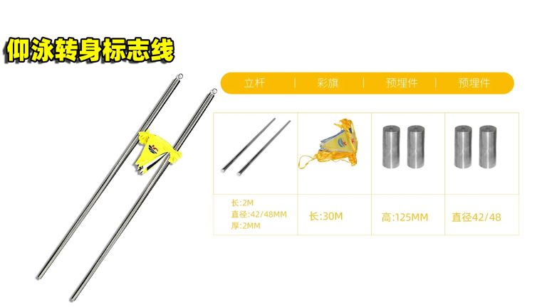 泳池仰泳标志线犯规召回线